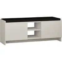 CALICOSY | Schuhschrank Zulla Wit Spaanplaat 110x43x37 cm | NADUVI