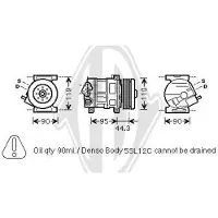 Diederichs Kompressor, Klimaanlage Climate DCK1217