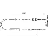 Bosch Seilzug, Feststellbremse 1 987 482 310