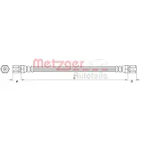 METZGER Bremsschlauch 4111132