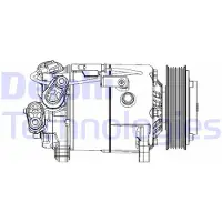 Delphi Kompressor, Klimaanlage CS20500