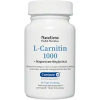 NatuGena GmbH L-Carnitin 1000 Carnipure+Magnesium Vegan Kapseln