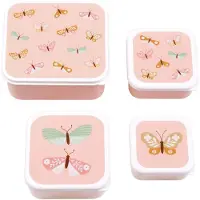 A Little Lovely Company Lunchbox-Set, Schmetterling