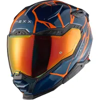 NEXX X.WST 3 B-Side Dunkelblau Matt Orange Integralhelm Größe XL
