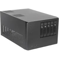 Silverstone CS351, Server, Schwarz, micro ATX, Mini-DTX, Mini-ITX, Stahl, Kunststoff, 8,2 cm, 36,8 cm