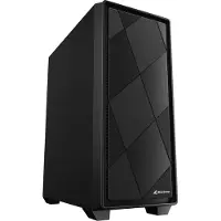 Sharkoon VS8, Midi Tower, PC, Schwarz, ATX, micro ATX, Mini-ITX, Metall, 15,8 cm