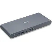 Lindy 43349, Kabelgebunden, USB 3.2 Gen 1 (3.1 Gen 1) Type-C, 100 W, 10,100,1000 Mbit/s, Silber, MicroSD (TransFlash), SD