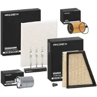 RIDEX Inspektionspaket Filterset für VW POLO (9N) Fox Schrägheck (5Z1, 5Z3, 5Z4) für SKODA Fabia II Schrägheck (542) Fabia II Combi (545) für SEAT