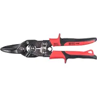 Connex Hebelblechschere, Geradeschneidend, rot/schwarz, Kunststoff/Metall