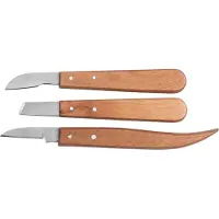 Connex Kerbschnitzgarnitur, natur/silberfarben, Metall - beige