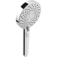 OEM Dusche 115mm grau verchromt 3 Strahlarten ECO Duschkopf