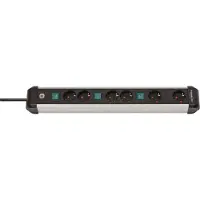 Brennenstuhl 1391030601, 3 m, Drinnen, Abgewinkelt, IP20, Aluminium, Schwarz, Silber