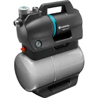 Gardena Pressure Tank Unit 3900 Silent, 650 W, AC, 4,3 bar, 3900 l/h, IPX4, Schwarz, Grau