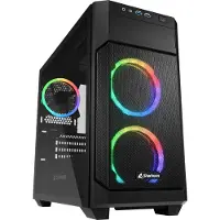 Sharkoon V1000 RGB, Micro Tower, PC, Schwarz, micro ATX, Mini-ITX, Gaming, Multi