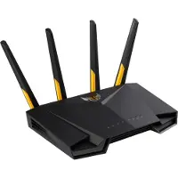 Asus TUF Gaming AX3000 V2, Wi-Fi 6 (802.11ax), Dual-Band (2,4 GHz/5 GHz), Ethernet/LAN, Schwarz, Orange, Tabletop-Router