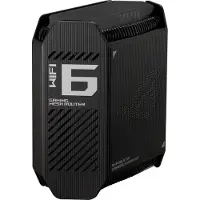Asus ROG Rapture GT6 AX10000 AiMesh 1 Pack, Schwarz, Intern, Mesh-Router, Leistung, 538,8 m², Tri-Band (2,4 GHz / 5 GHz / 5 GHz)