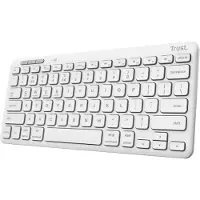 Trust Lyra, Mini, Kabellos, RF Wireless + Bluetooth, Scherenschalter, QWERTY, Blau