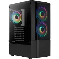 Aerocool Quantum, Midi Tower, PC, Schwarz, ATX, micro ATX, Mini-ITX, Acrylnitril-Butadien-Styrol (ABS), SPCC, Multi