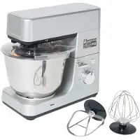 Bestron Küchenmaschine 4-in-1 1200W 38,5 cm Edelstahl silber