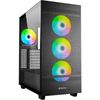 Sharkoon REBEL C50 RGB ATX, Full Tower, PC, Schwarz, ATX, micro ATX, Mini-ITX, Metall, Gehärtetes Glas, Multi