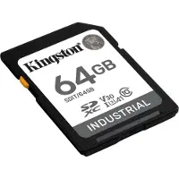 Kingston Technology 64G SDXC Industrial pSLC, 64 GB, SDHC, Klasse 10, UHS-I, 100 MB/s, 80 MB/s