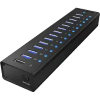 Raidsonic Icy Box Ib-ac6113 13-port Usb 3.0 Dockingstation