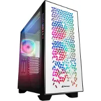 Sharkoon ELITE SHARK CA300H, Tower, PC, Weiß, ATX, EATX, micro ATX, Mini-ITX, Metall, Gehärtetes Glas, Gaming