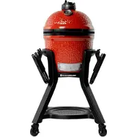Kamado joe Untergestell Junior Seitentische Rollen Stahl Schwarz