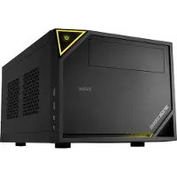 Sharkoon SHARK ZONE C10, PC, Schwarz, Gelb, Mini-ITX, Metall, Gaming, 15 cm