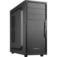 Sharkoon VS4-V, Midi Tower, PC, Schwarz, ATX, micro ATX, Mini-ITX, 16 cm, 38,5 cm