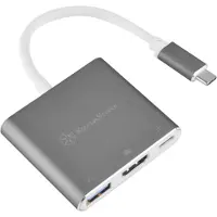 Silverstone SST-EP08C, USB 3.2 Gen 1 (3.1 Gen 1) Type-C, 100 W, 2.0a, Anthrazit, 24 Hz, HDMI, USB 3.2 Gen 1 (3.1 Gen 1) Type-A, USB 3.2 Gen 1 (3.1 Gen 1) Type-C