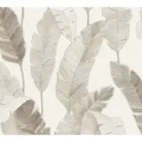 Living Walls Vliestapete "Metropolitan Stories. Travel Styles. Blättertapete" gemustert matt neutral glatt Tapete Floral Modern Chic 3D-Effekt Strukturiert Elegant Tapeten Flur