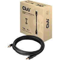 Club 3D CLUB3D DisplayPort 1.4 HBR3 8K Kabel Stecker/Stecker 5 meter, 5 m, DisplayPort, DisplayPort, Männlich, Männlich, 7680 x 4320 Pixel