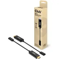 Club 3D CLUB3D HDMI to USB Type-C 4K60Hz Active Adapter M/F, 0,22 m, HDMI Typ A (Standard), USB Typ-C, Stecker, Stecker, Gerade