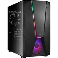 Silverstone FARA V1M PRO, Tower, PC, Schwarz, micro ATX, Mini-ITX, Kunststoff, Stahl, Gehärtetes Glas, 16,3 cm