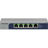 Netgear MS105-100EUS, Unmanaged, 2.5G Ethernet (100/1000/2500), Power over Ethernet (PoE), Rack-Einbau, 1U
