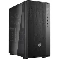 Silverstone FARA R1, Midi Tower, PC, Schwarz, ATX, micro ATX, Mini-ATX, Gehärtetes Glas, Kunststoff, Stahl, 16,1 cm