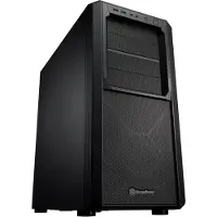 Silverstone SETA D1, Midi Tower, PC, Schwarz, ATX, EATX, micro ATX, Mini-ITX, SSI CEB, Kunststoff, Stahl, 18,2 cm