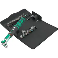 Wera Drehmomentschlüssel Safe-Torque A1 SHK Set 1, 20?teilig (schwarz/grün, 1/4" Vierkant, 2-12 Nm)