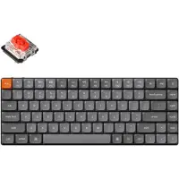 Keychron K3 Max, 75%, Kabellos, USB + RF Wireless + Bluetooth, Mechanischer Switch, RGB-LED, Grau
