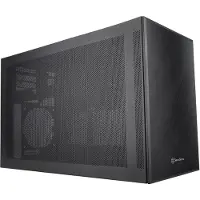 Silverstone SST-SG17B, Cube, PC, Schwarz, micro ATX, Mini-DTX, Mini-ITX, Aluminium, Kunststoff, Stahl, Gaming