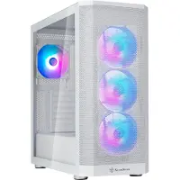 Silverstone FARA 514X, Midi Tower, PC, Weiß, ATX, micro ATX, Mini-ITX, Kunststoff, Stahl, Gaming