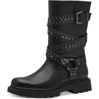 Tamaris 25466-001 Stiefelette, Damen, Leder, Schwarz, Touch It Fußbettung - Damenschuhe Top Trends, Schwarz, leder, absatzh&oumlhe: 15 mm
