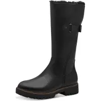 Tamaris Stiefel bequem warm gefüttert in schwarz, Gr. 40