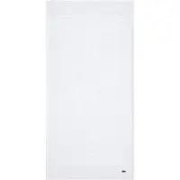 Lacoste Frottier Handtücher Lecroco Handtuch 50x100 cm | blanc - weiß