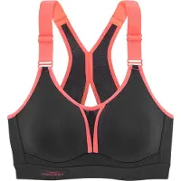 Venice beach Sport-BH in anthrazit-koralle | Gr.: 80D