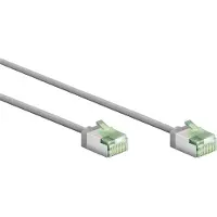 Goobay Ultraflexibles CAT 8.1 Patchkabel, slim, U/FTP, grau