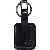 Piquadro Schlüsselanhänger Black Square Key Holder With CONNEQU Nero