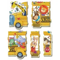 Sonstige Verlage Educa Puzzle. Baby Puzzles Animals Bus 2x2/2x3/4Teile