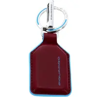 Piquadro Schlüsselanhänger Blue Square Keychain With Carabiner Hook Rosso
